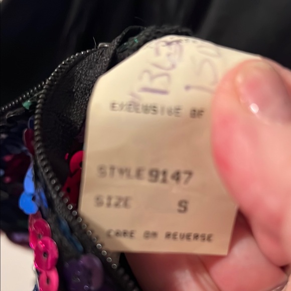 NADINE Sequin Mini Dress - Blue and Pink Size Small - Picture 3 of 5